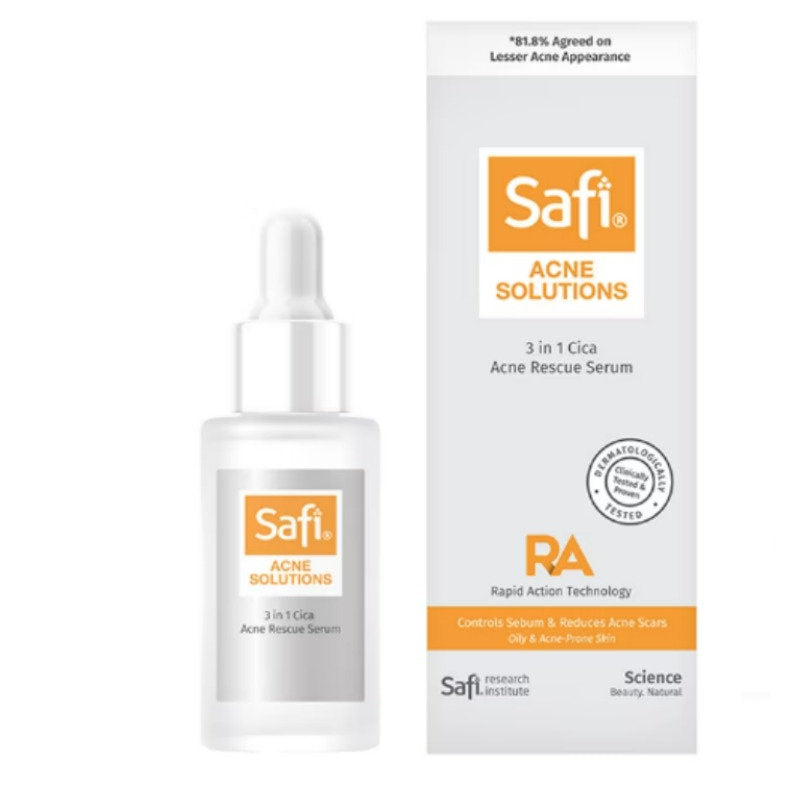 SAFI ACNE SOLUTIONS 3-IN-1 CICA ACNE RESCUE SERUM 30ML