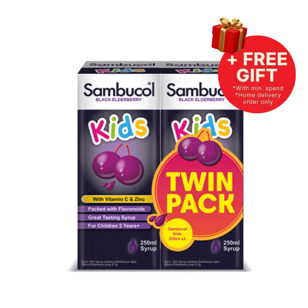 SAMBUCOL KIDS BLK ELDERBERRY 250ML 2S