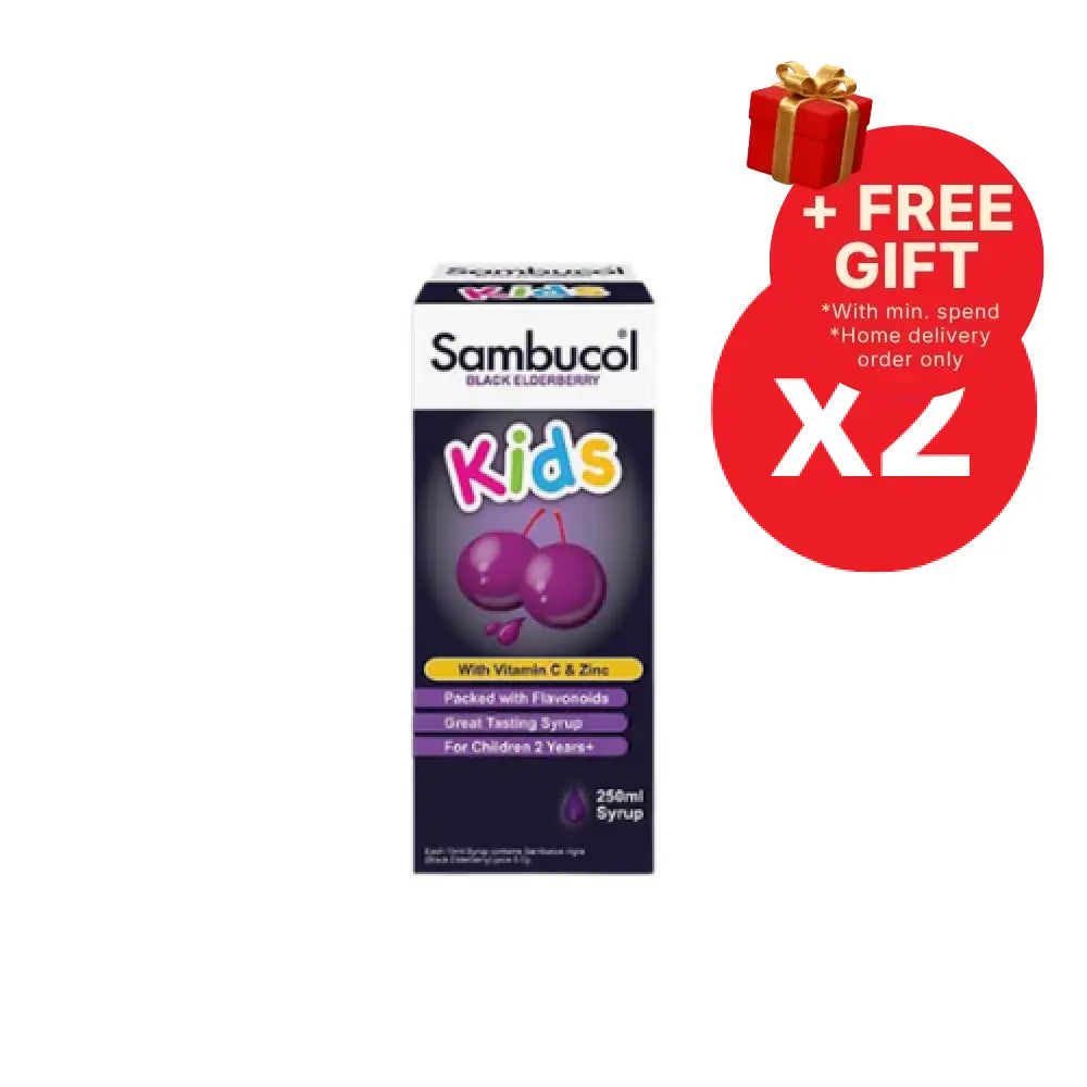 SAMBUCOL KIDS BLK ELDERBERRY 250ML x 2