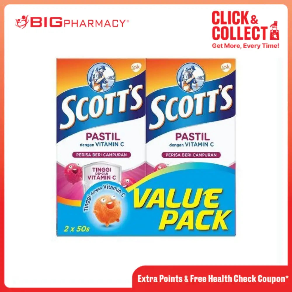 SCOTTS VITAMIN C MIX BERRIES PASTILLE 50SX2