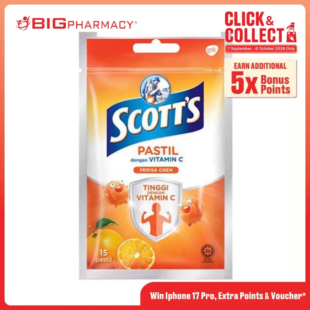 SCOTTS VITAMIN C ORANGE 15S