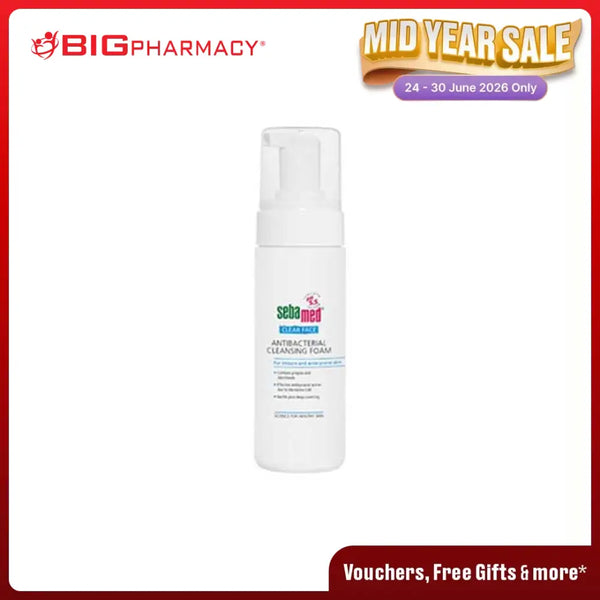 SEBAMED CLEAR FACE ANTIBACTERIAL CLEANSING FOAM 150ML