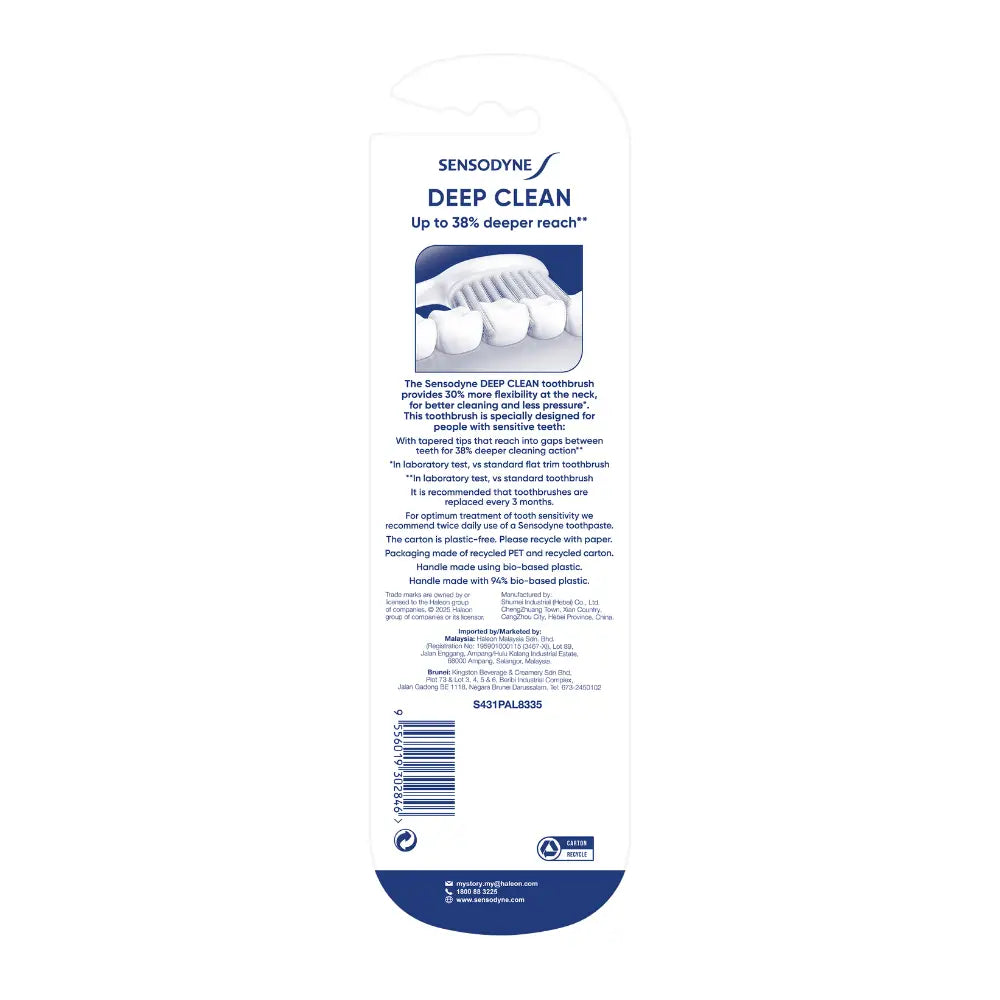 SENSODYNE DEEP CLEAN TOOTHBRUSH 3S