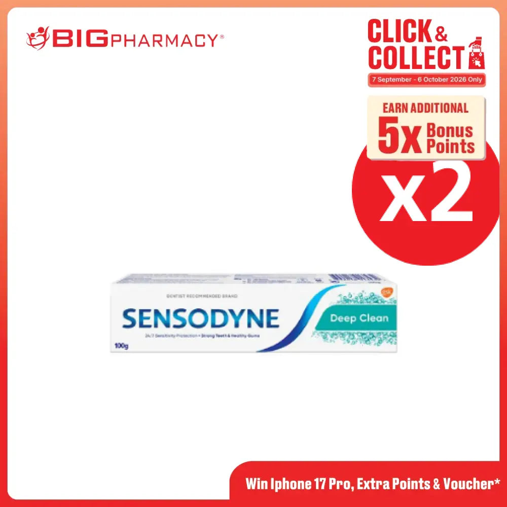 SENSODYNE DEEP CLEAN TOOTHPASTE 100G X 4