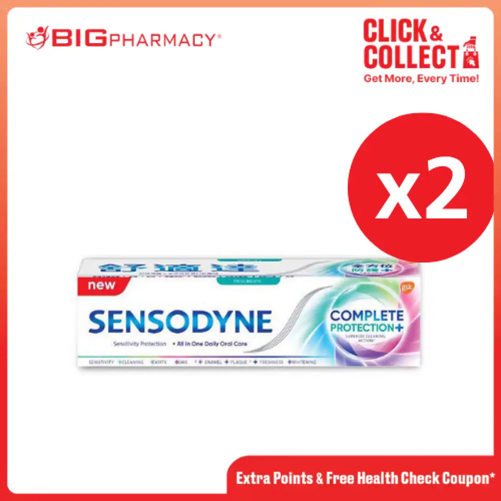 SENSODYNE EXTRA FRESH COMPLETE PROTECTION 100G X 2