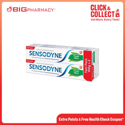SENSODYNE FRESH MINT 100G X 2