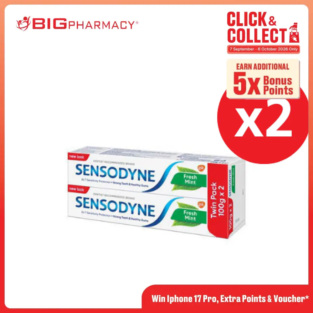SENSODYNE FRESH MINT 100G X 4