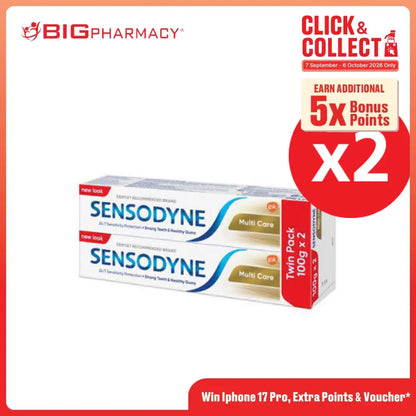 SENSODYNE MULTICARE TOOTHPASTE 100G X 4