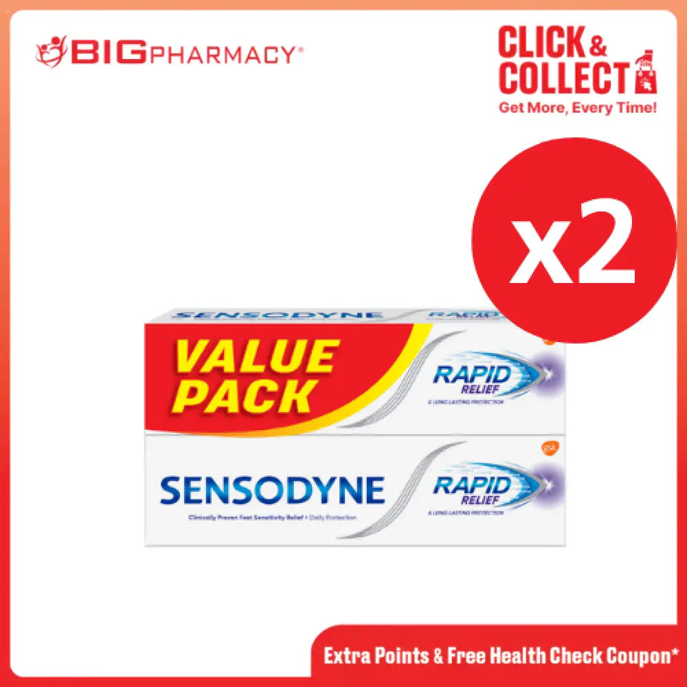 SENSODYNE RAPID RELIEF 100G X 4