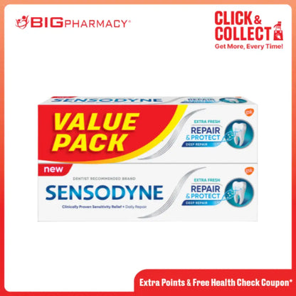 SENSODYNE REPAIR & PROTECT EXTRA FRESH 100G X 2