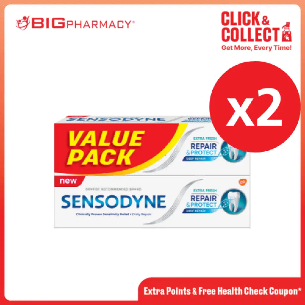 SENSODYNE REPAIR & PROTECT EXTRA FRESH 100G X 4