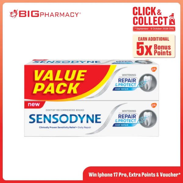 SENSODYNE REPAIR & PROTECT WHITENING 100G X 2