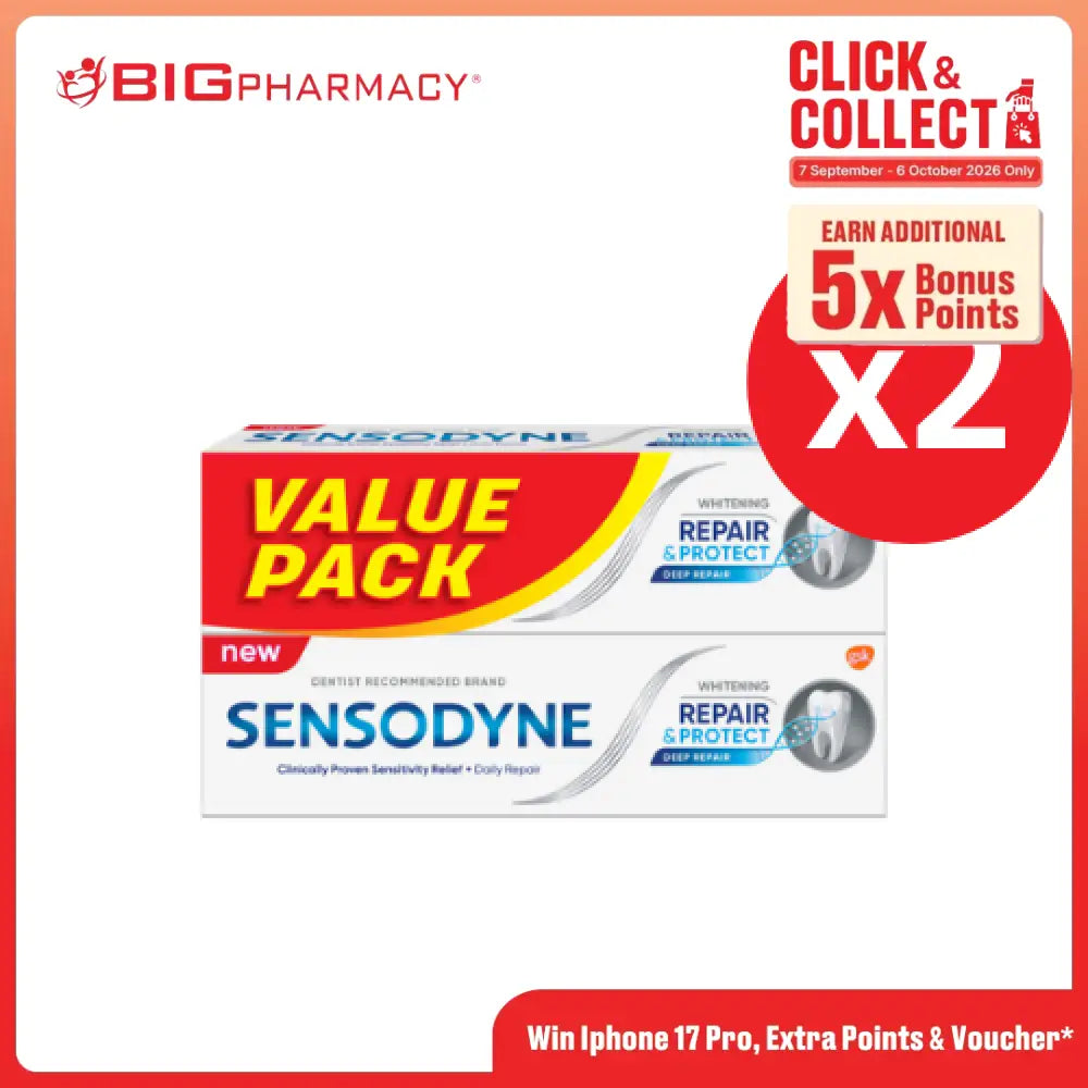 SENSODYNE REPAIR & PROTECT WHITENING 100G X 4