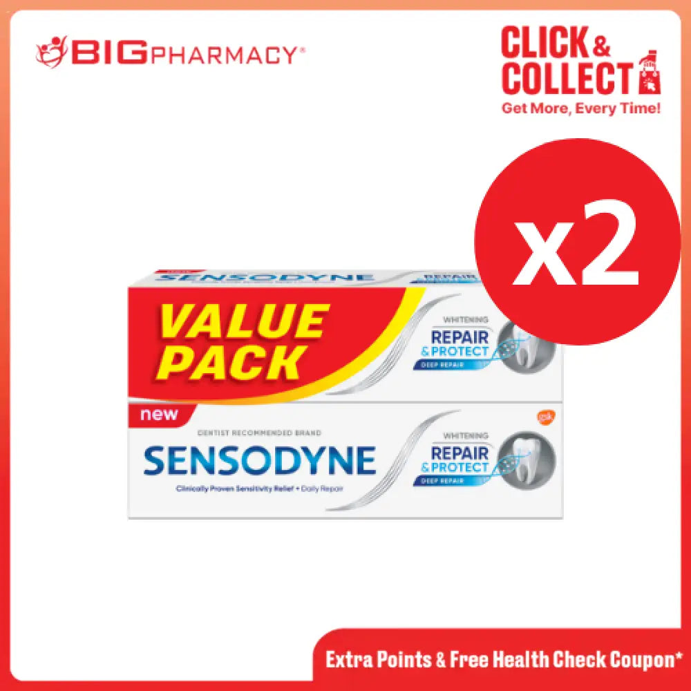 SENSODYNE REPAIR & PROTECT WHITENING 100G X 4