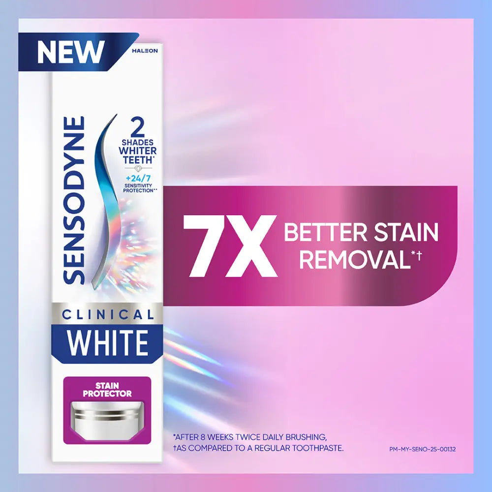 SENSODYNE TOOTHPASTE CLINICAL WHITE STAIN PROTECTOR 100G