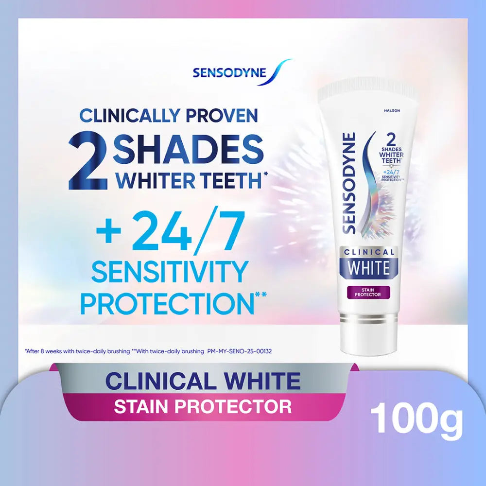 SENSODYNE TOOTHPASTE CLINICAL WHITE STAIN PROTECTOR 100G