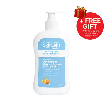 SKINLABS SOOTHING FACE & BODY CLEANSER 1000ML