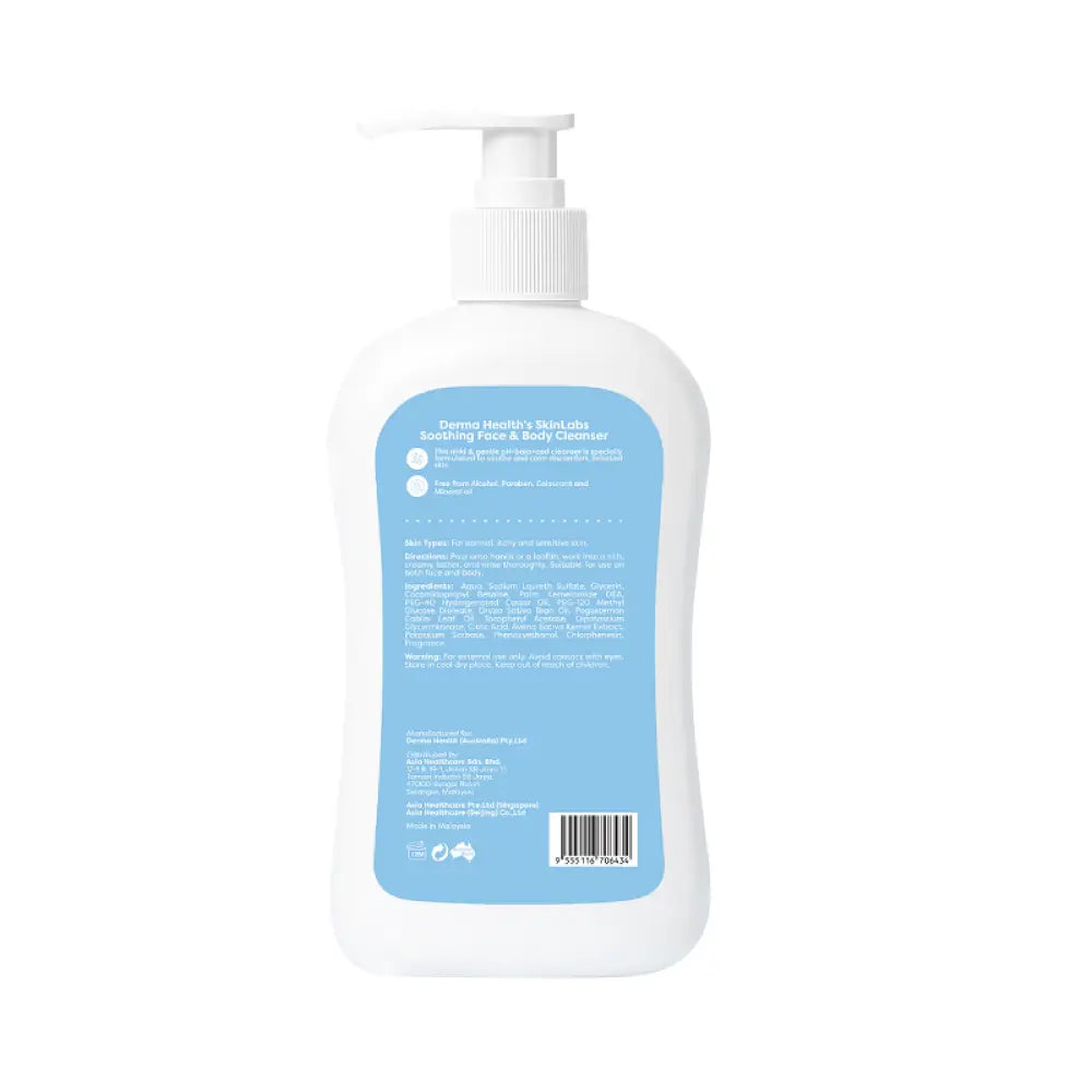 SKINLABS SOOTHING FACE & BODY CLEANSER 1000ML