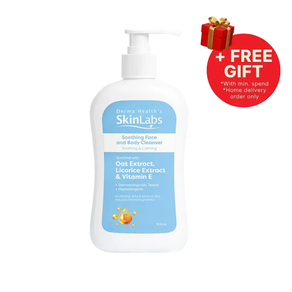 SKINLABS SOOTHING FACE & BODY CLEANSER 500ML