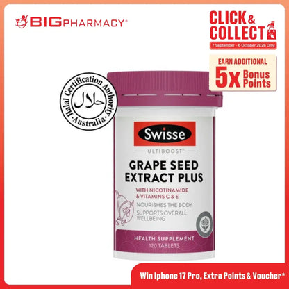SWISSE ULTIBOOST GRAPESEED PLUS 120S