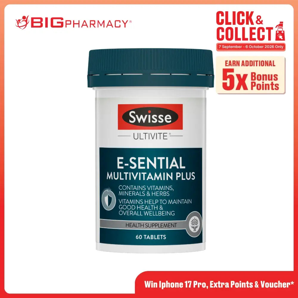 SWISSE ULTIVITE E-SENTIAL MULTIVITAMIN 60S