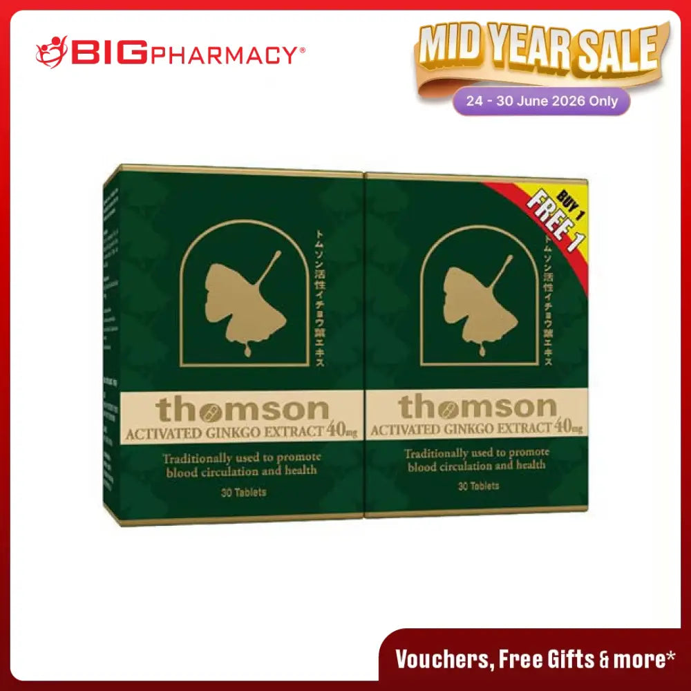 THOMSON GINKGO 40MG 30S + 30S B1F1