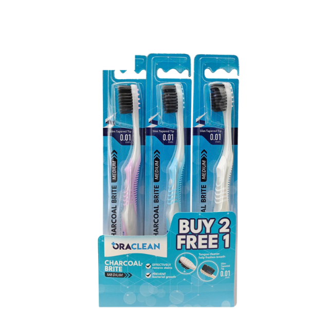 ORACLEAN BLACKSHIELD TOOTHBRUSH VALUE PACK 3S+1S
