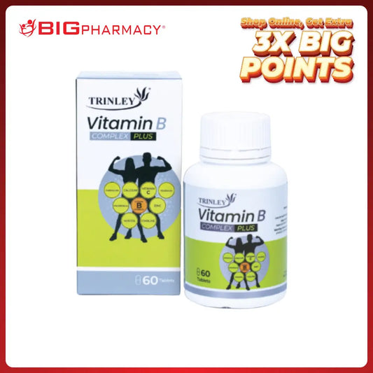 TRINLEY VITAMIN B COMPLEX PLUS 2X60S