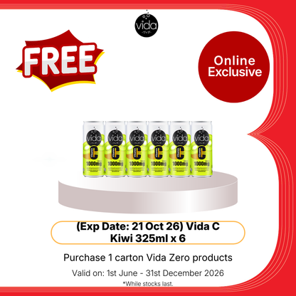VIDA ZERO LEMON 325ML x 24