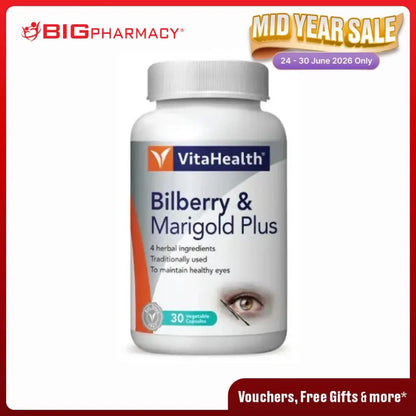 VITAHEALTH BILBERRY & MARIGOLD PLUS 30S