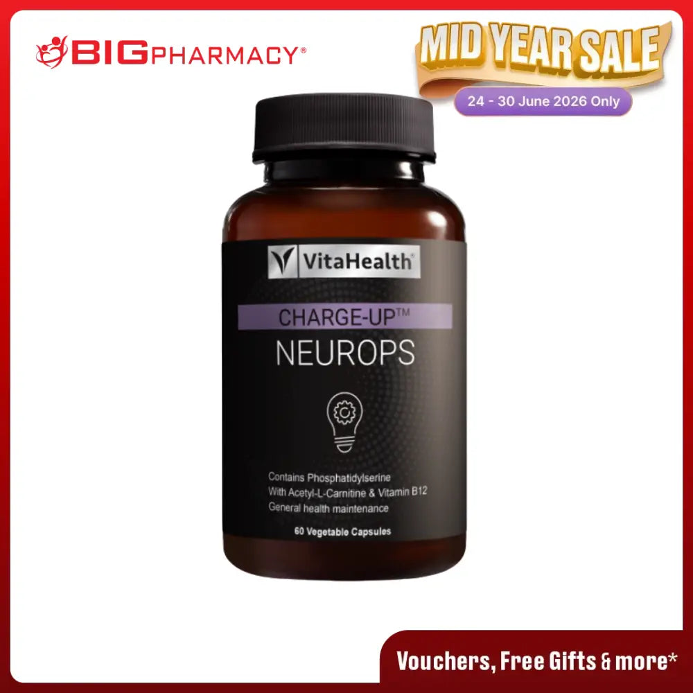 VITAHEALTH CHARGE-UP NEURO PS 60S