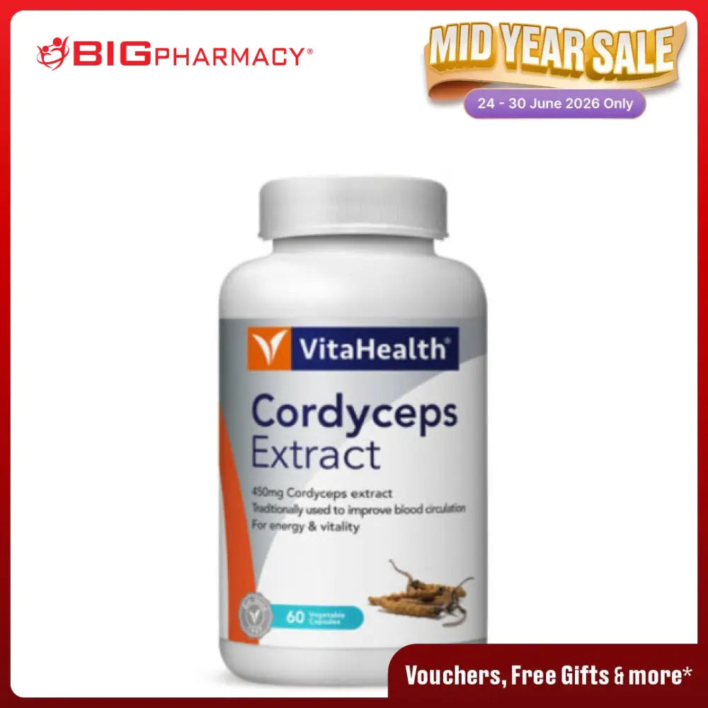 VITAHEALTH CORDYCEPS EXTRACT 450MG 60S