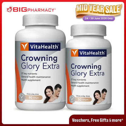 VITAHEALTH CROWNING GLORY EXTRA 90S + 30S