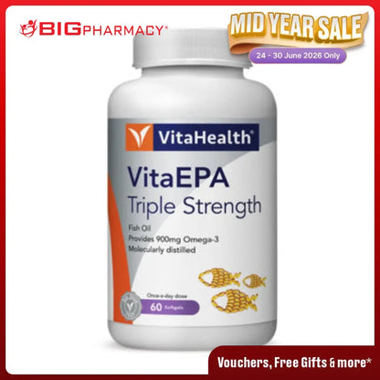 VITAHEALTH EPA TRIPLE STRENGTH 60S