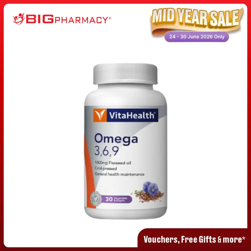 VITAHEALTH OMEGA 3-6-9 30S