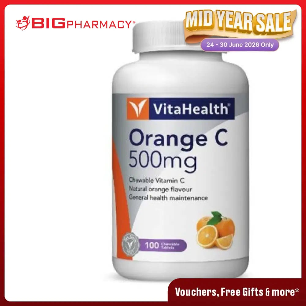 VITAHEALTH ORANGE C CHEWABLE 500MG 30S