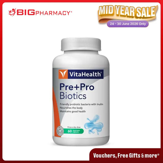 VITAHEALTH PRE + PRO BIOTICS CAPSULE 60S