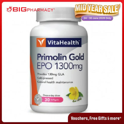 VITAHEALTH PRIMOLIN GOLD EPO 1300MG 30S