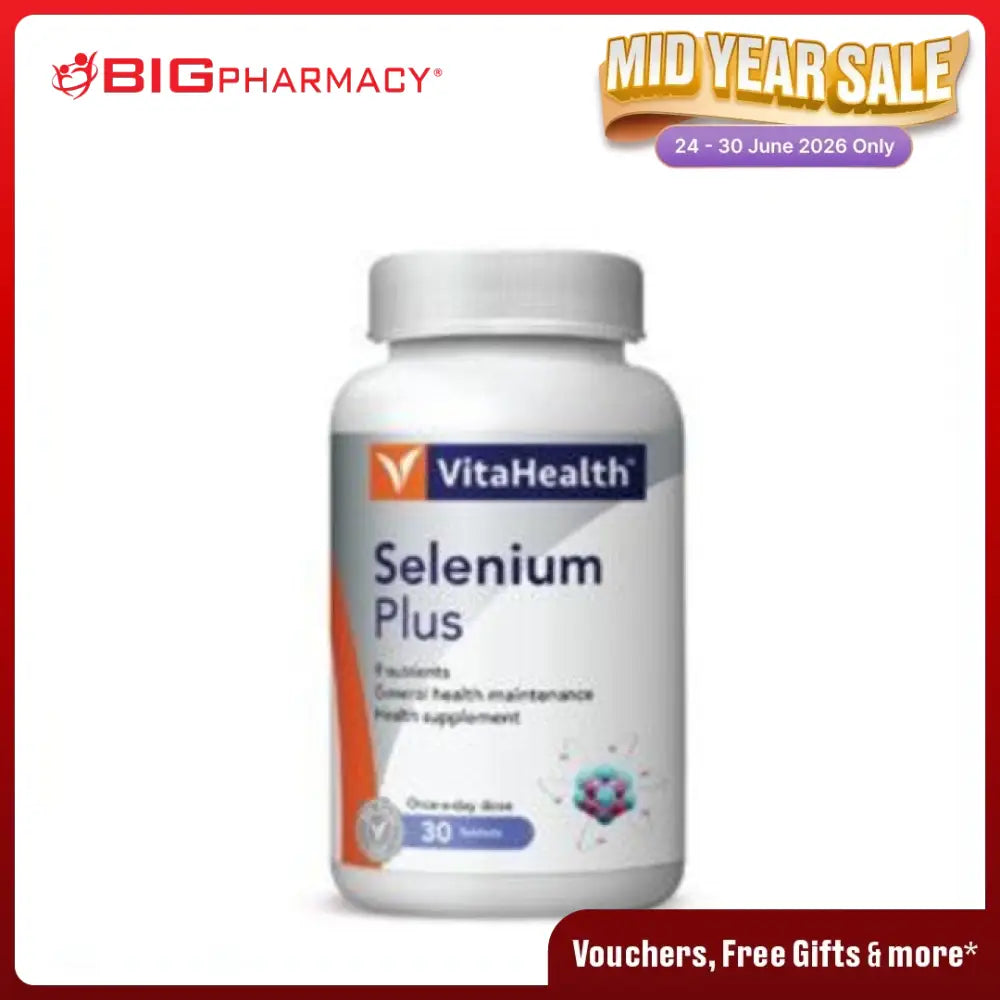 VITAHEALTH SELENIUM PLUS 30S