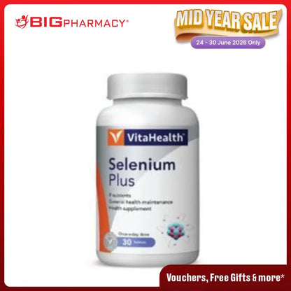 VITAHEALTH SELENIUM PLUS 30S
