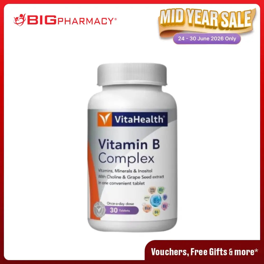 VITAHEALTH VITAMIN B COMPLEX 30S