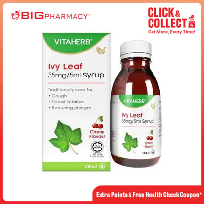 VITAHERB IVY LEAF 35MG/5ML SYRUP(CHERRY) 100ML