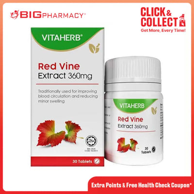 VITAHERB RED VINE 360MG 30S