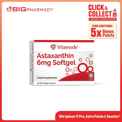 VITAMODE ASTAXANTHIN 6MG SOFTGEL 30S