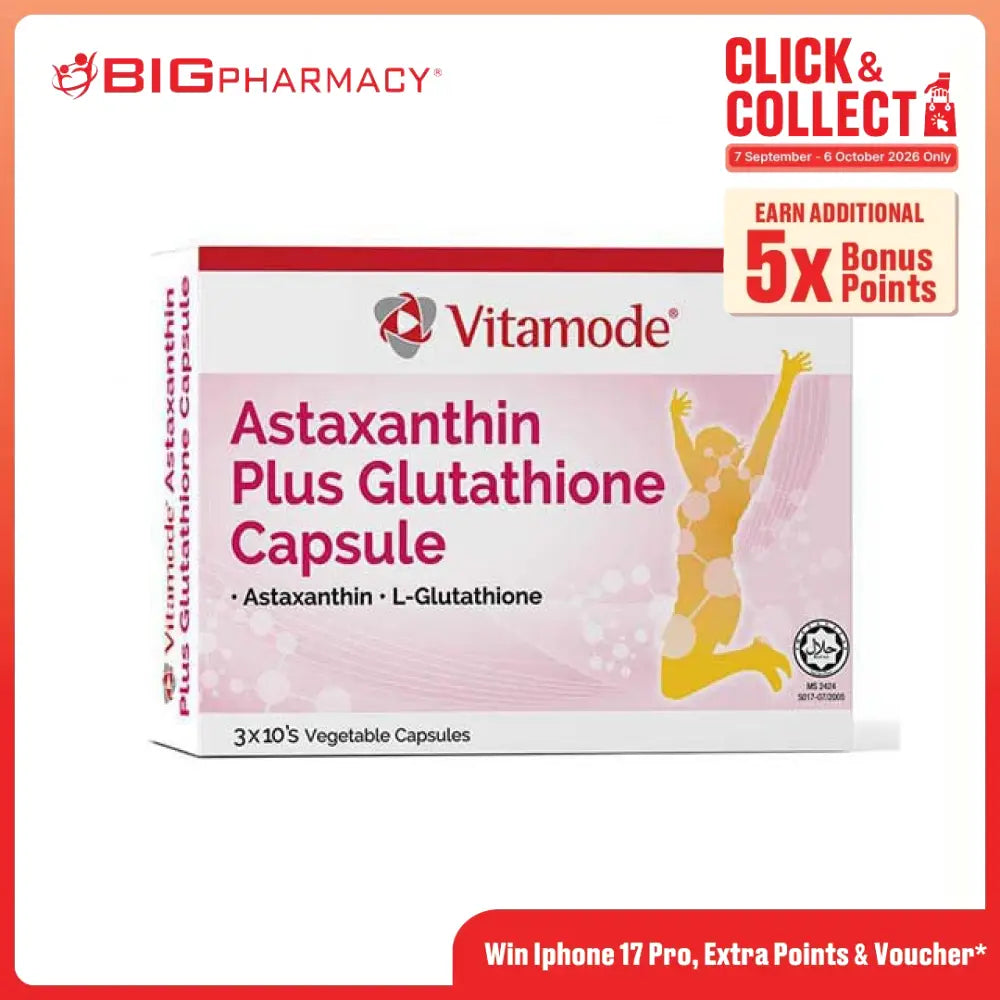 vitamode astaxanthin plus glutathione capsule vitamode-astaxanthin-plus-glutathione -10c-x-3-823.webp?v=1788703470&width=1200 Patrícia Ignácio Container:Capsules Model for the role