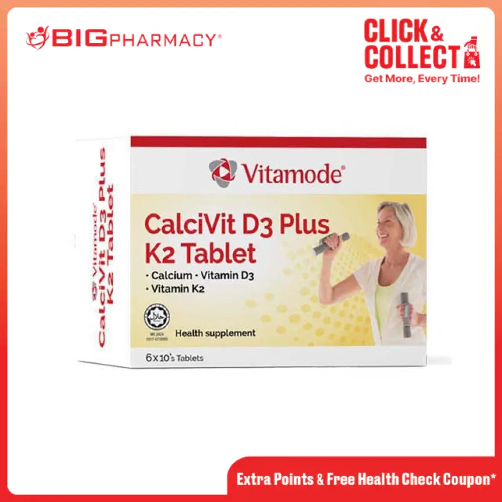 VITAMODE CALCIVIT 600MG VITAMIN D3 400IU + K2 60S