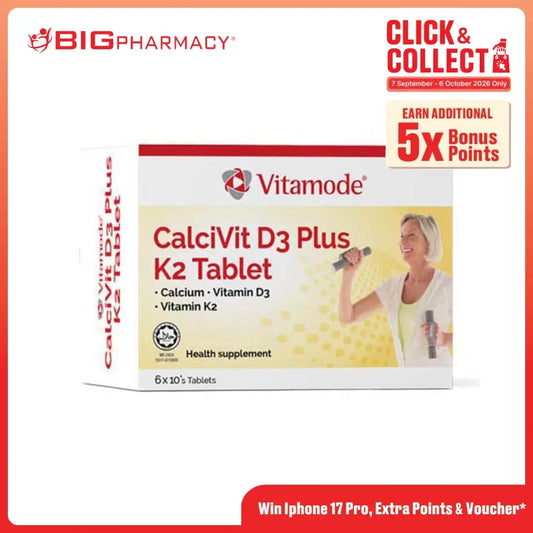 VITAMODE CALCIVIT 600MG VITAMIN D3 400IU + K2 60S
