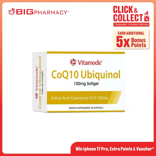 VITAMODE COQ10 UBIQUINOL 50MG 30S