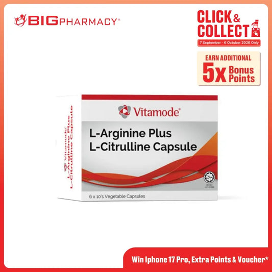 VITAMODE L-ARGININE PLUS CITRULLINE CAPSULE 60S