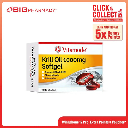 VITAMODE SUPERBA KRILL OIL 1000MG 30S